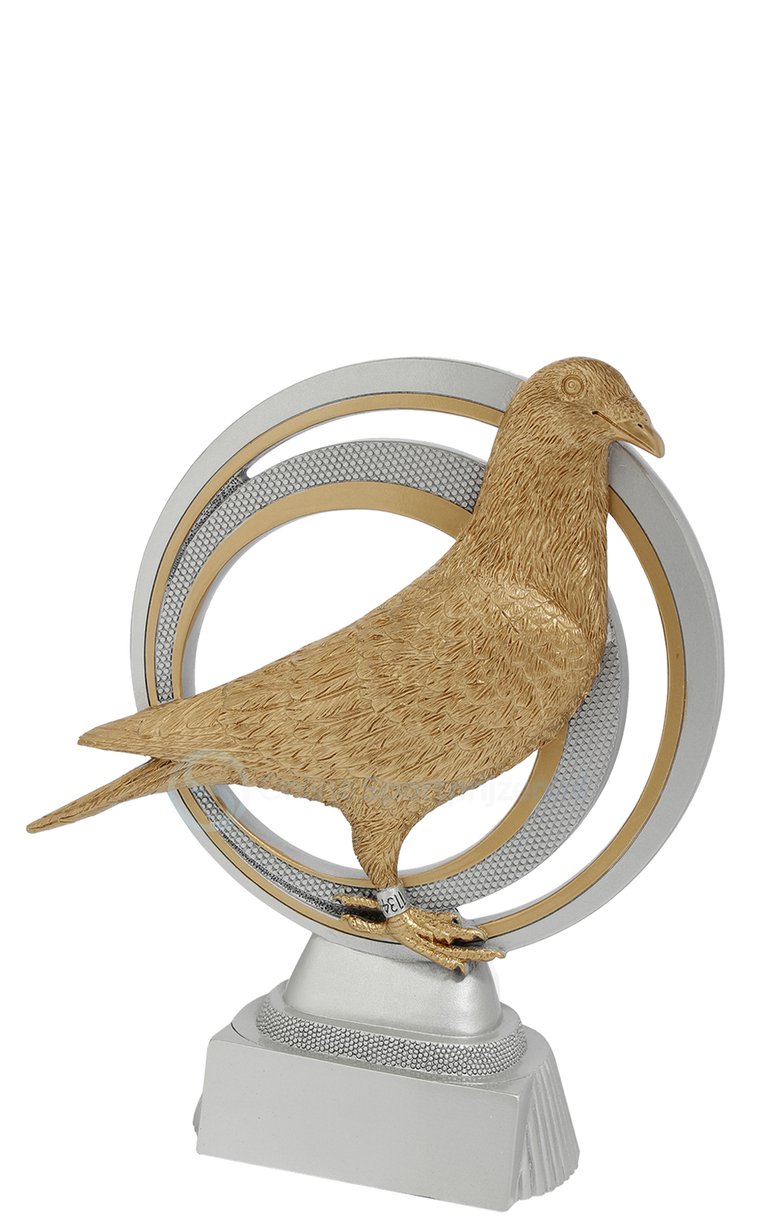 Duivensport Prijs - RE.080 - Antiek Zilver / Goud