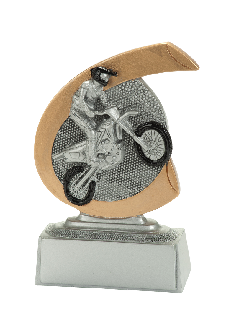 Giethars Motorsportprijsje - FG274 - Antiek Zilver met Kleuraccent