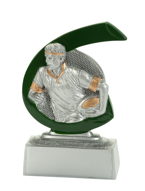 Rugby Prijs - FG280 - Zilver met Kleuraccent