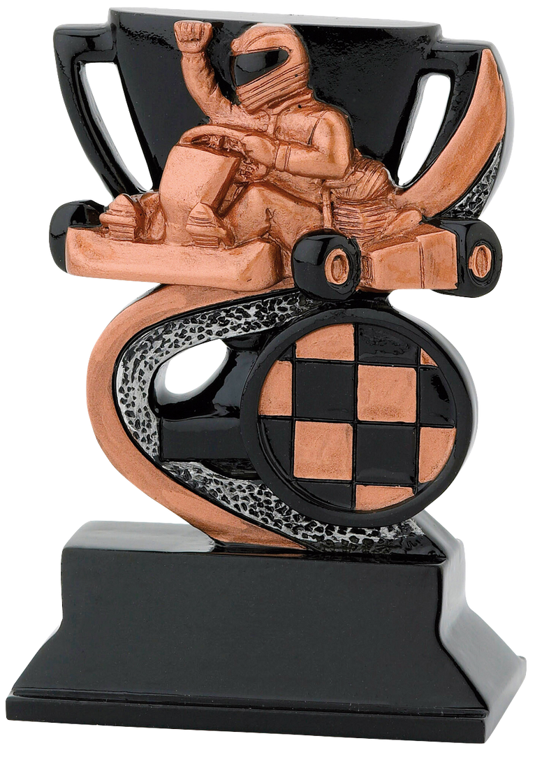 Giethars Kartprijsje - FG301-FG303 - Zwart met Goud, Zilver en Brons