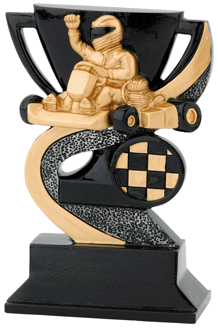 Giethars Kartprijsje - FG301-FG303 - Zwart met Goud, Zilver en Brons