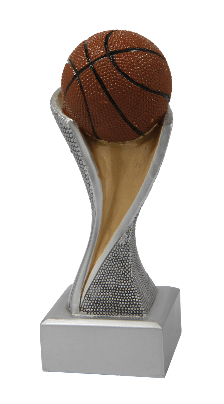 Basketbal Prijs - FG4131-FG4133 - Zilver met Kleuraccent