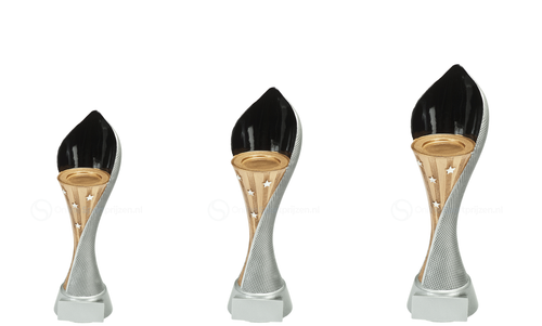 Flexx Sportfiguur Prijs - FG551-FG553 - Zilver met Kleuraccent