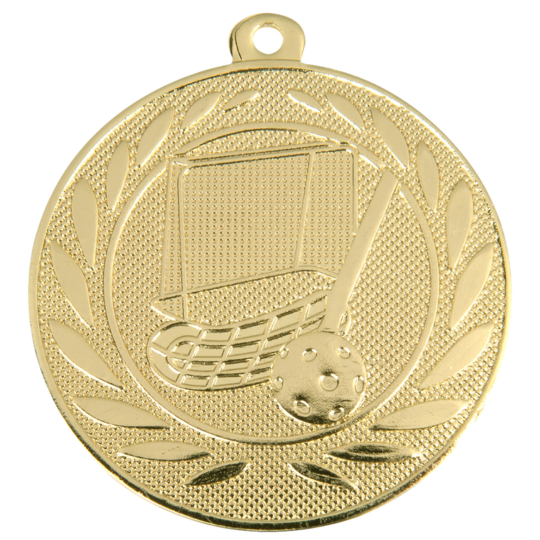 Floorball Medaille - 50 mm - DI5000.W - Goud, Zilver en Brons