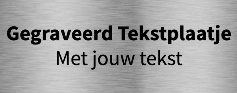 Gegraveerd Tekstplaatje - Wisselbekerplaatje in Flexibel Formaat - LP1 - Goud, Zilver en Brons