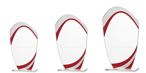 Gekleurd Glas Award - W551-W553 - Rood