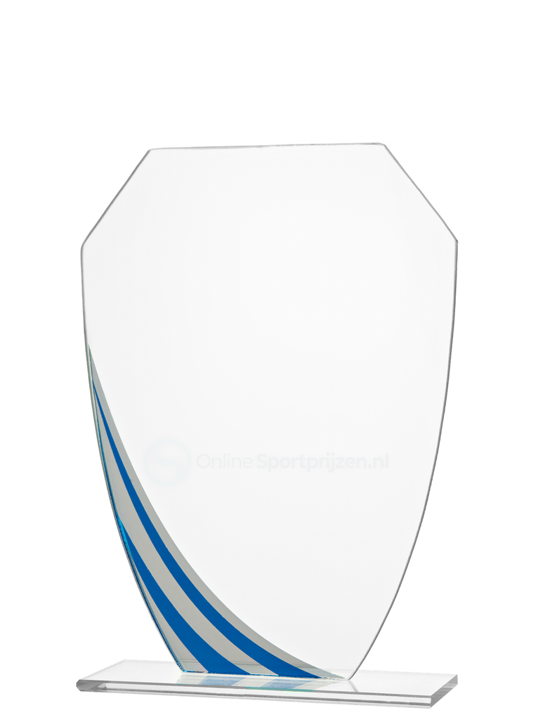 Gekleurd Glas Award - W191-W193 - Blauw