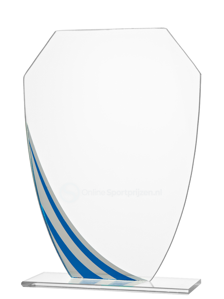 Gekleurd Glas Award - W191-W193 - Blauw