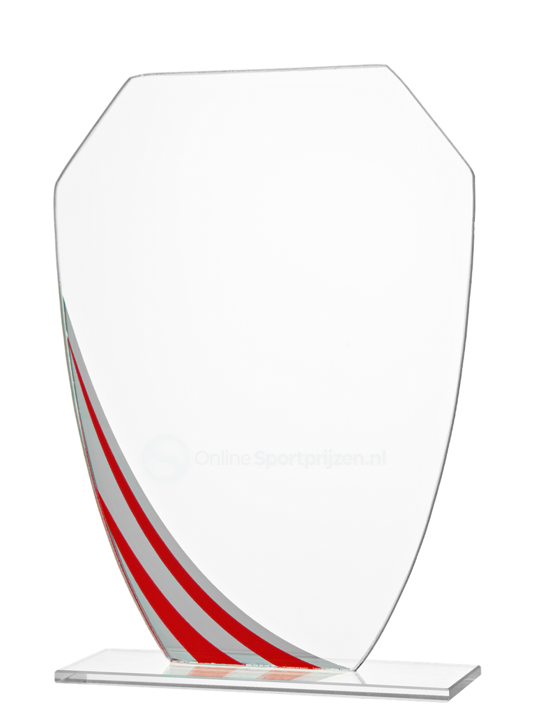 Gekleurd Glas Award - W191-W193 - Rood