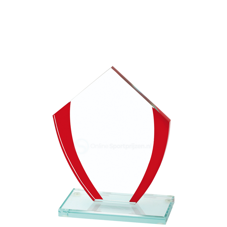 Gekleurd Glas Award - W341-W343-Rood