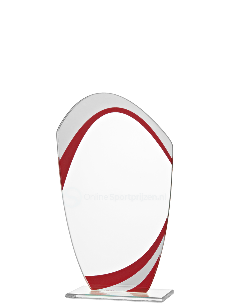 Gekleurd Glas Award - W551-W553 - Rood
