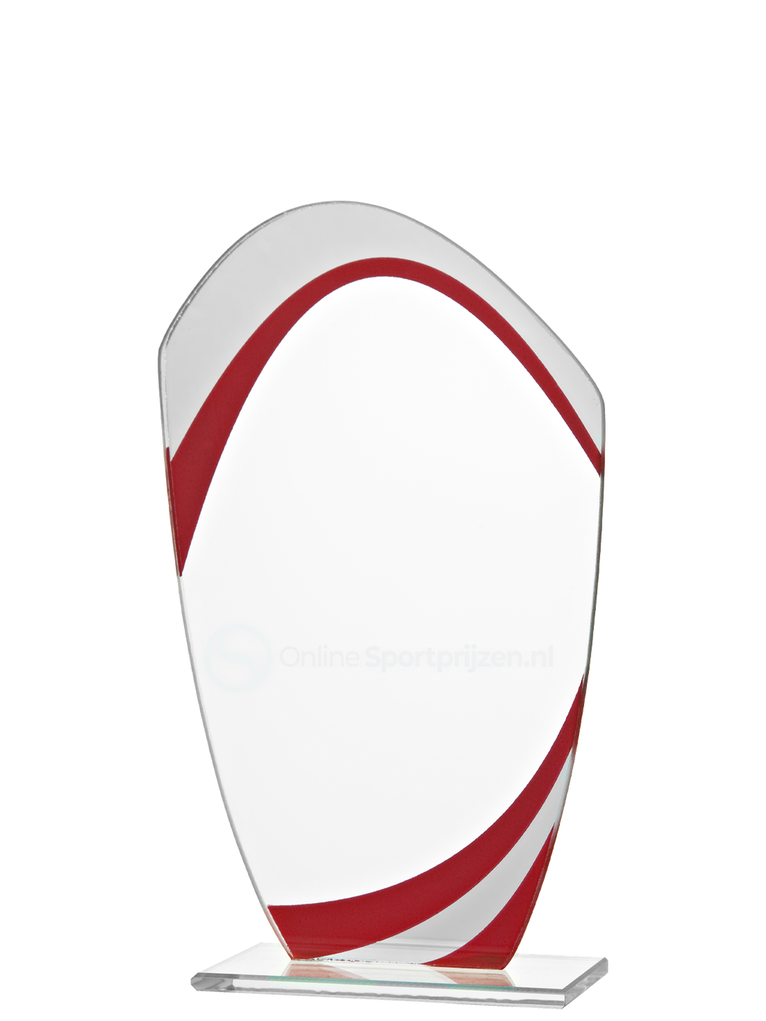 Gekleurd Glas Award - W551-W553 - Rood