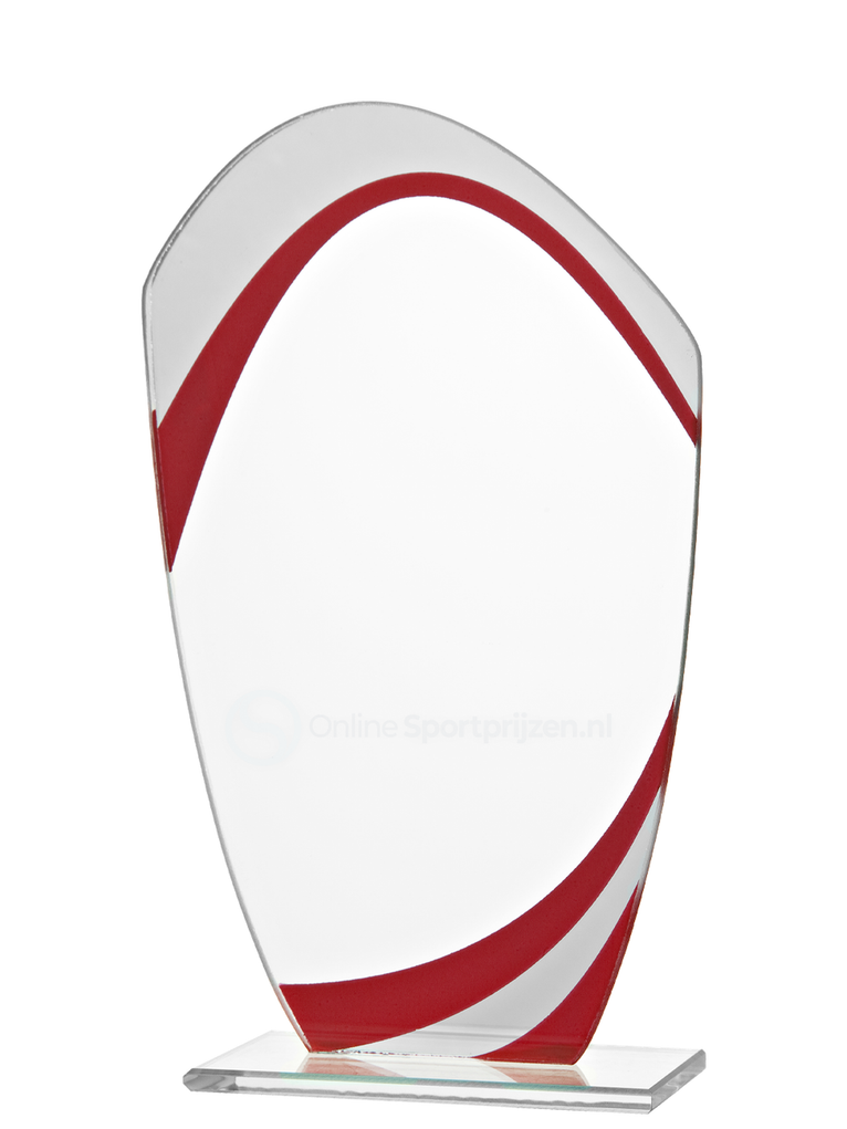 Gekleurd Glas Award - W551-W553 - Rood