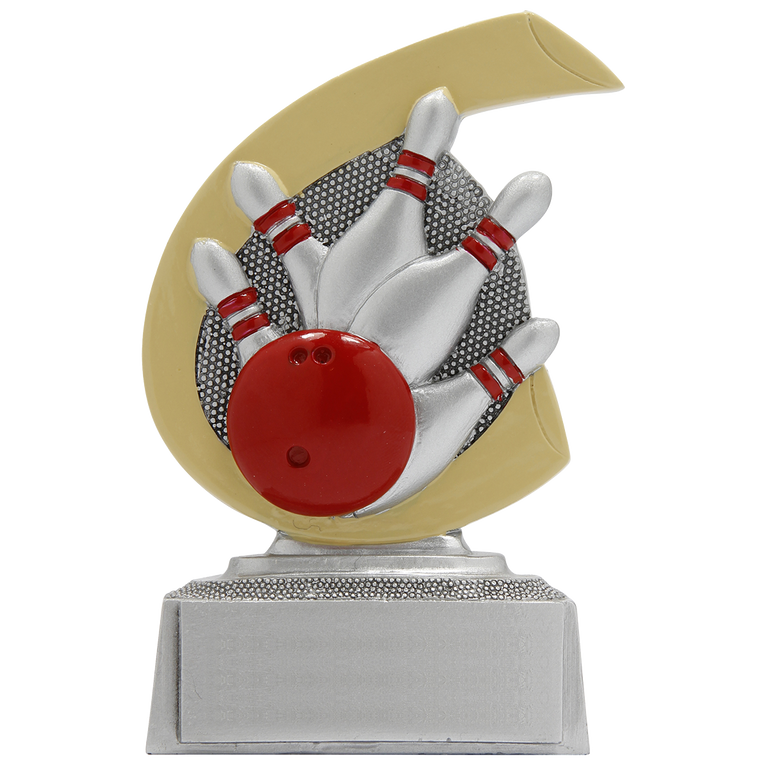 Giethars Bowlingprijsje - FG260 - Antiek Zilver met Kleuraccent