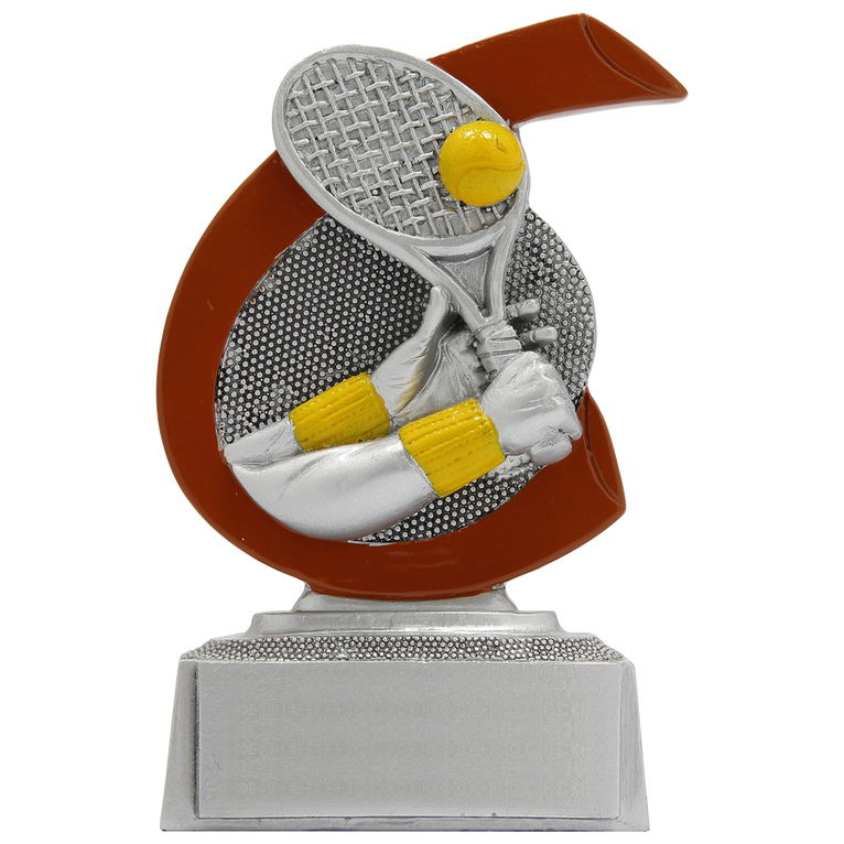 Giethars Tennisprijsje - FG263 - Antiek Zilver met Kleuraccent