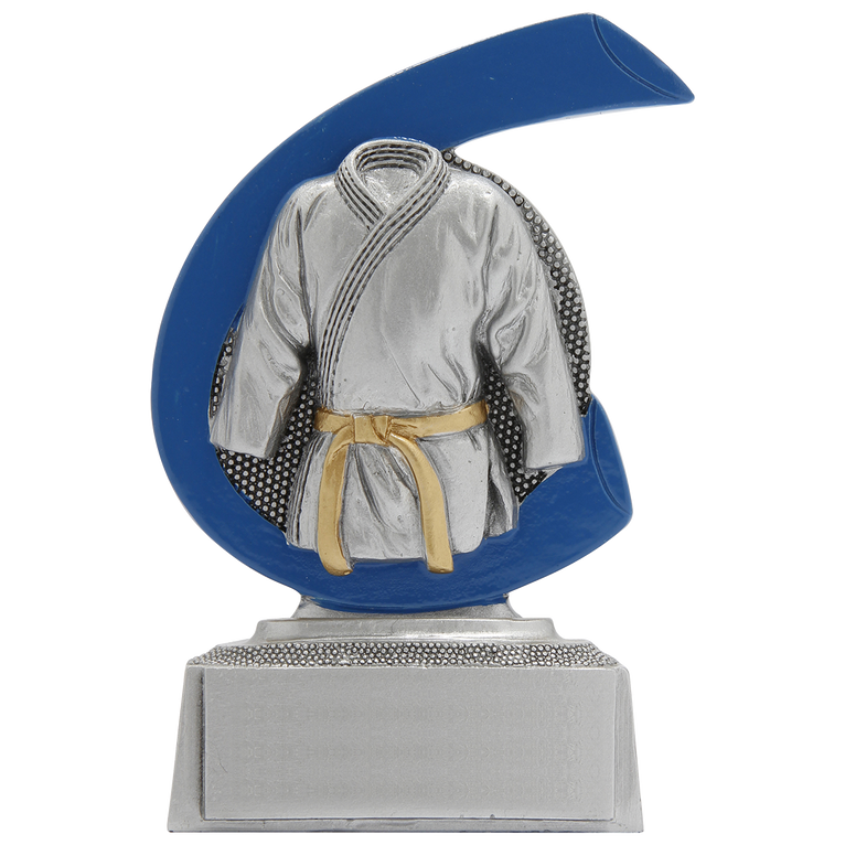 Giethars Vechtsportprijsje - FG259 - Antiek Zilver met Kleuraccent