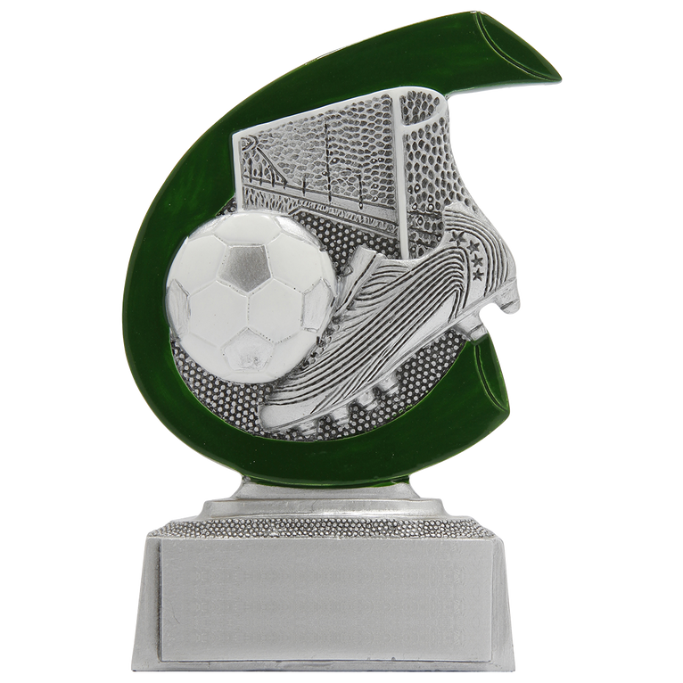 Giethars Voetbalprijs - FG255 - Zilver met Kleuraccent