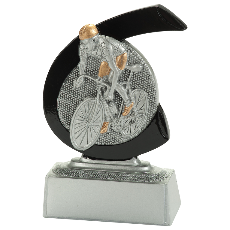 Giethars Wielersportprijsje - FG278 - Antiek Zilver met Kleuraccent