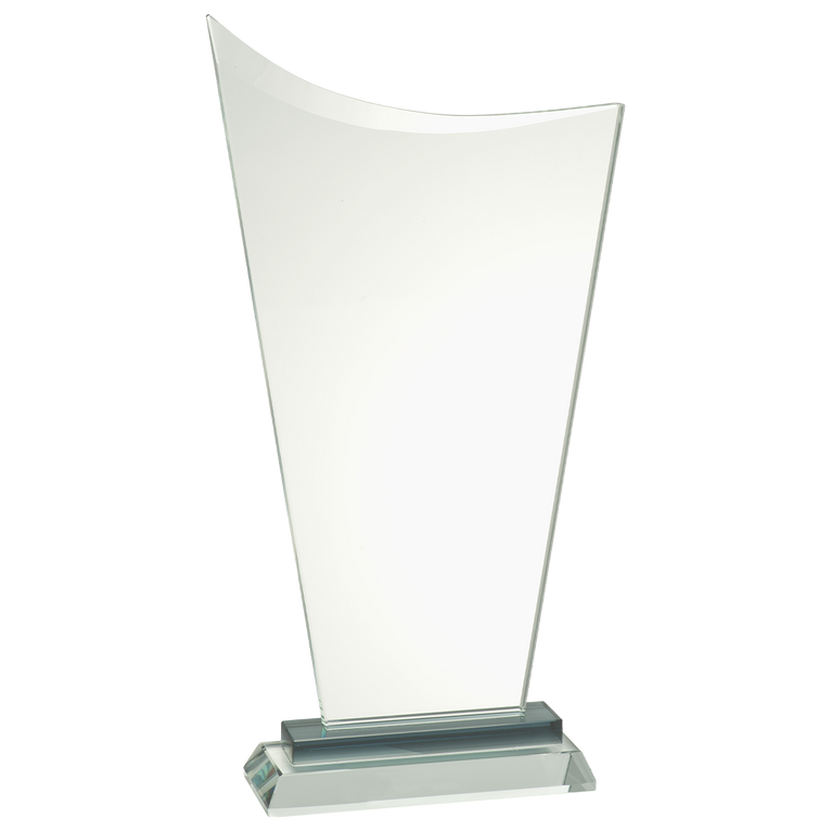 Glazen Award Met Zwart Detail In Geschenkdoos - GL.026