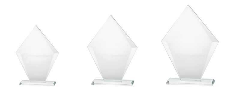 Glazen Award in Geschenkdoos - W391-W393