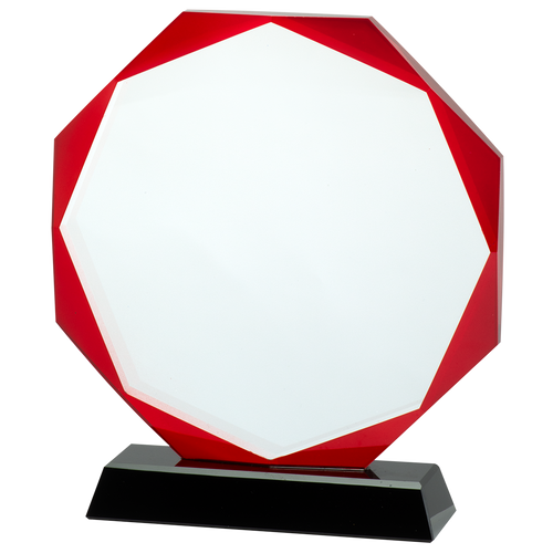 Glazen Award met Rood Accent - W461-W463.8