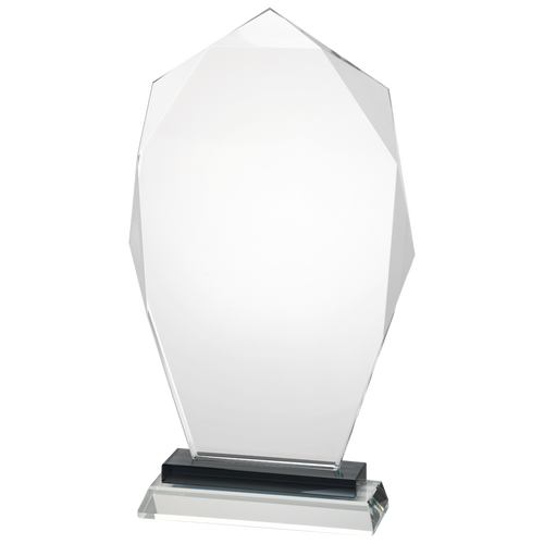 Glazen Award met Zwart Detail in Geschenkdoos - W691-W693