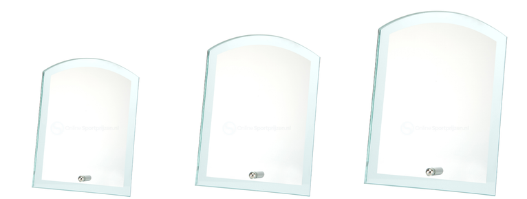 Glazen Award Geschikt voor Gravure en Full Colour Print - W541-W543