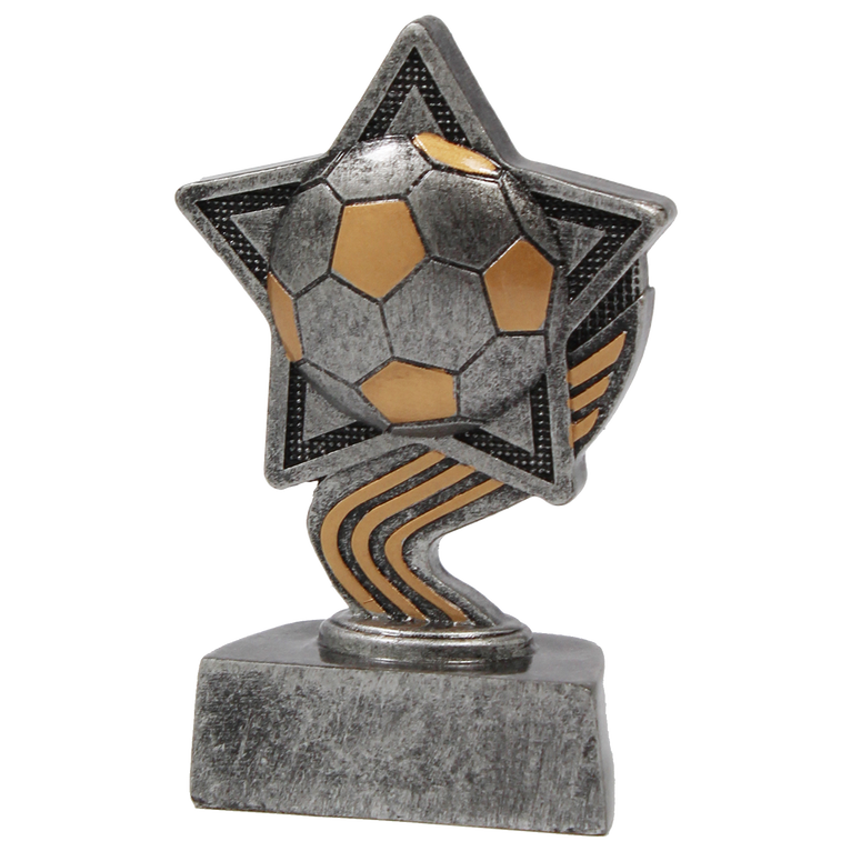 Goedkope Voetbalprijs - FG211 - Antiek Zilver / Goud