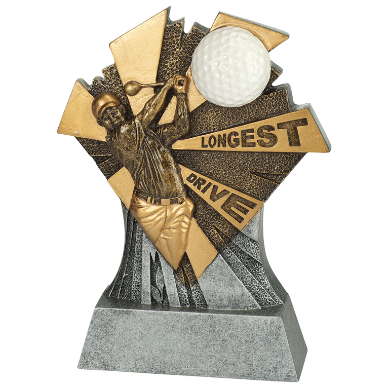 Golf Prijs Longest Drive - FG2073 - Antiek Zilver / Goud