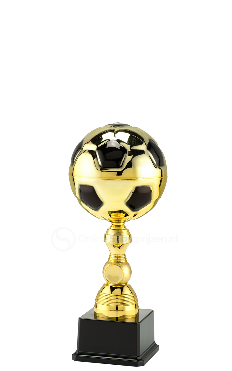 Gouden Bal Voetbalbeker - MT.150 - Goud / Zwart