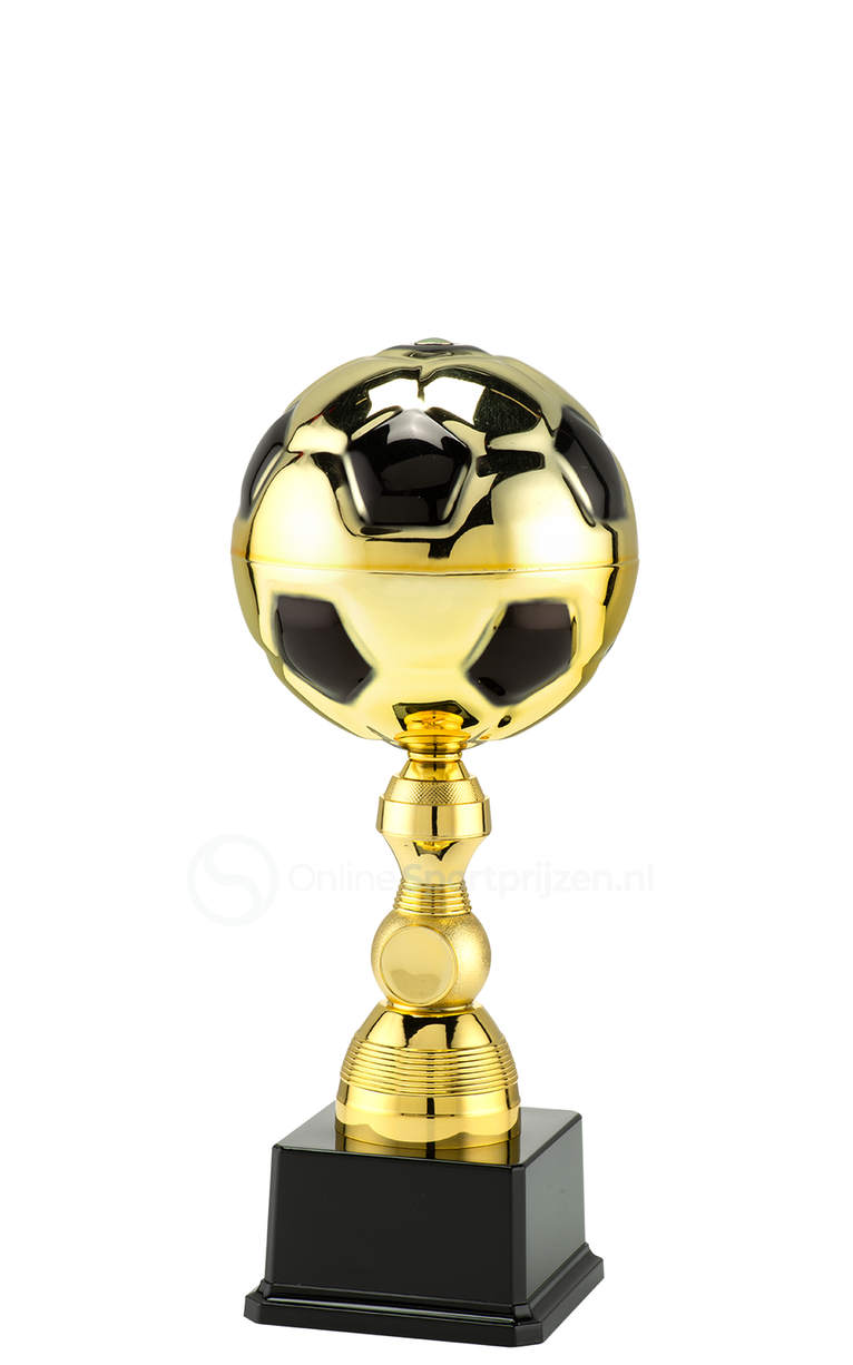 Gouden Bal Voetbalbeker - MT.150 - Goud / Zwart