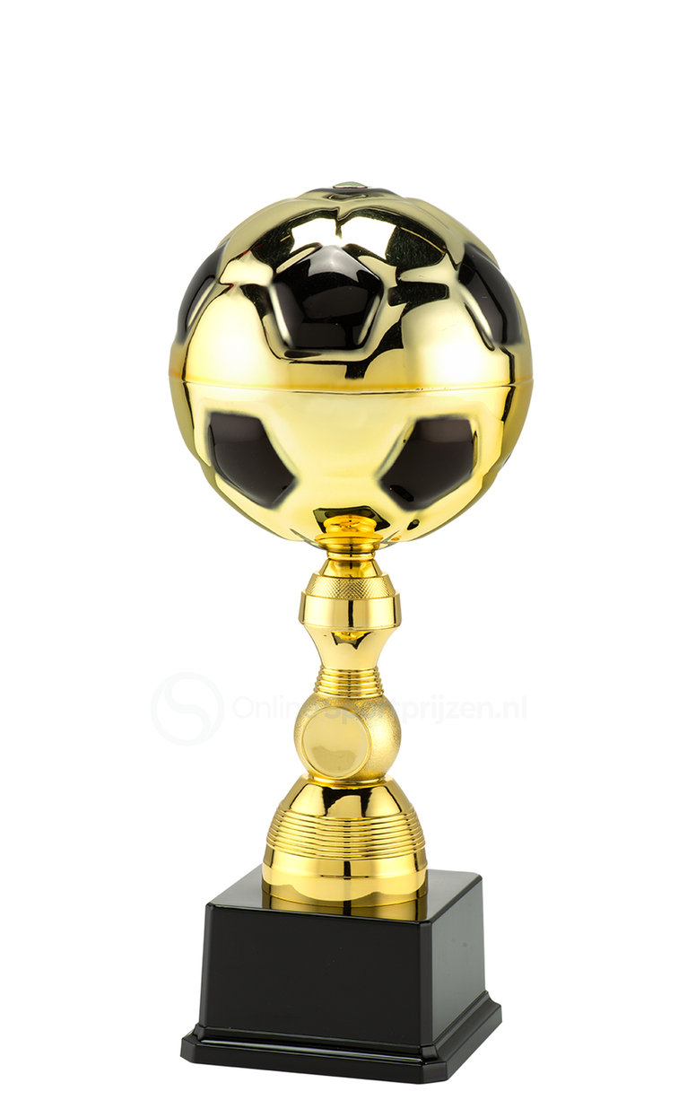 Gouden Bal Voetbalbeker - MT.150 - Goud / Zwart
