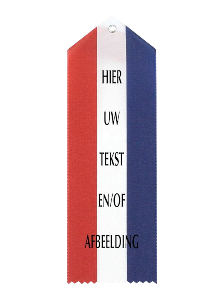 Groot Erelintje - Grote Vaantjes van Moiré in 12 Kleuren - 25 x 8 cm - H101