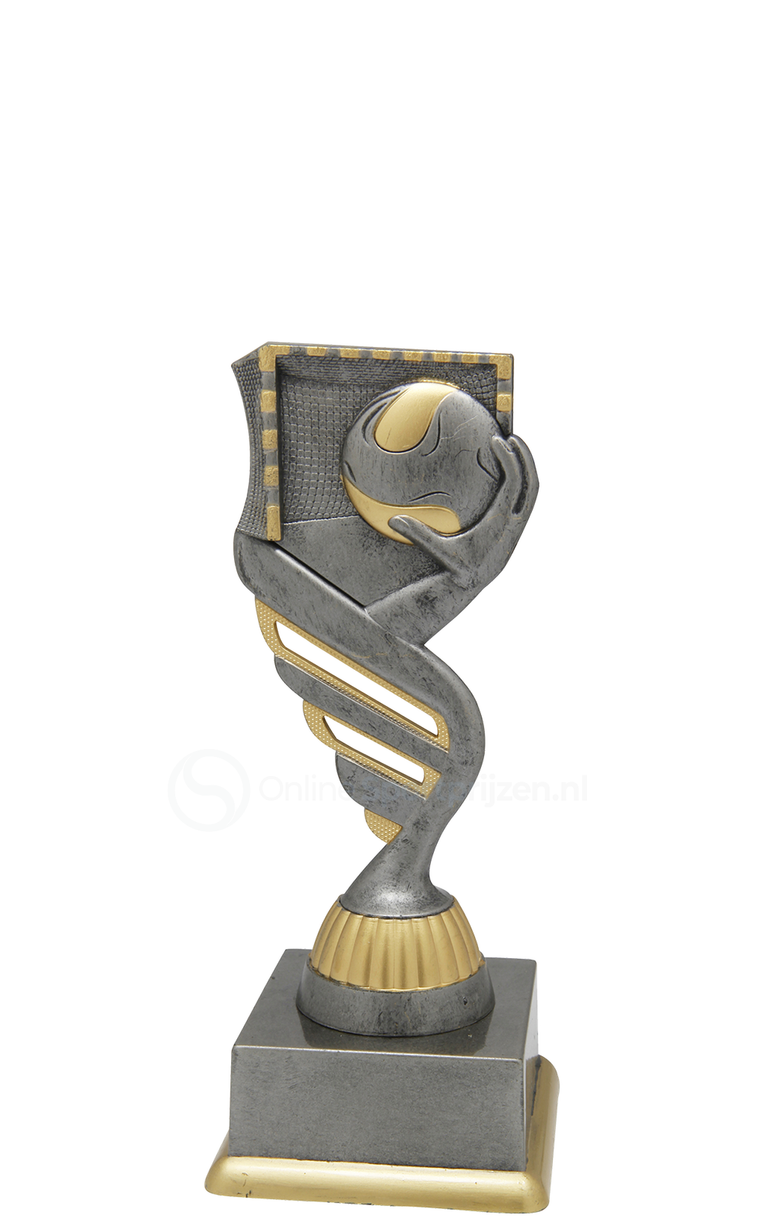 Handbaltrofee - SS1736 - Antiek Zilver / Goud