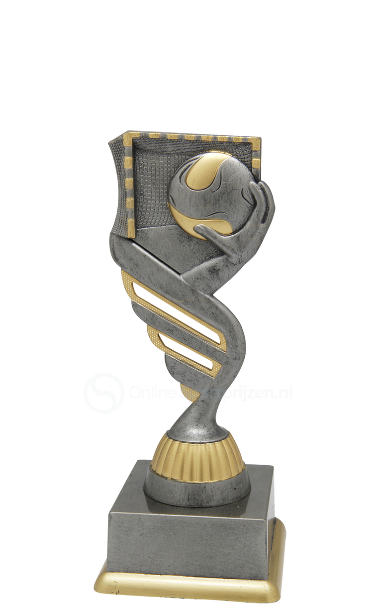 Handbaltrofee - SS1736 - Antiek Zilver / Goud