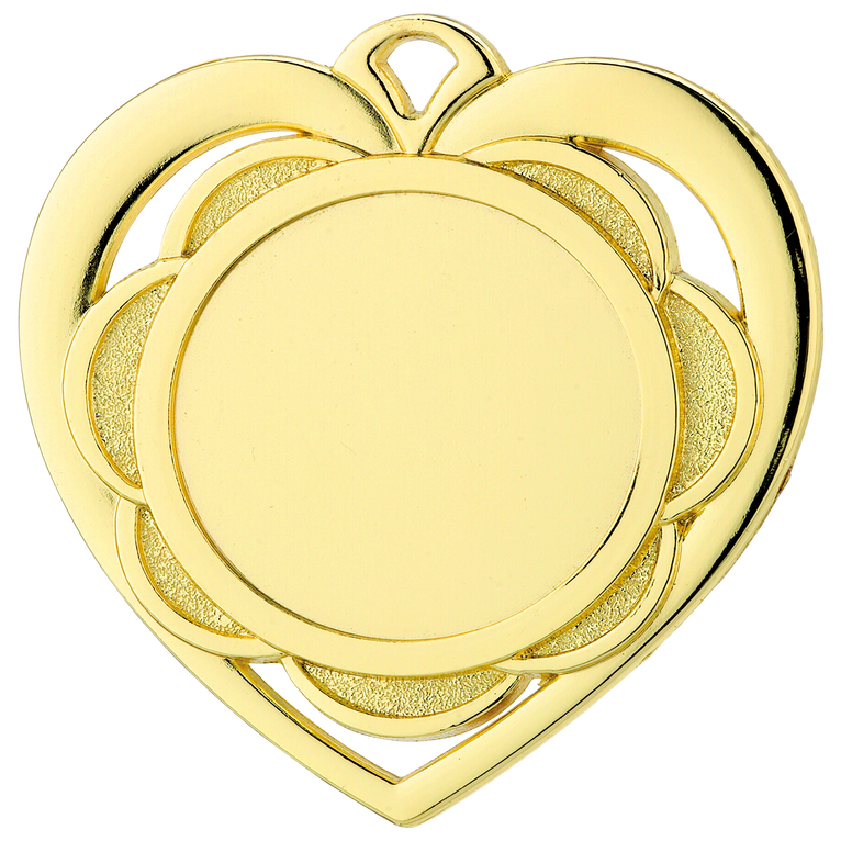 Hart Medaille - 50mm - D87 - Goud, Zilver en Brons