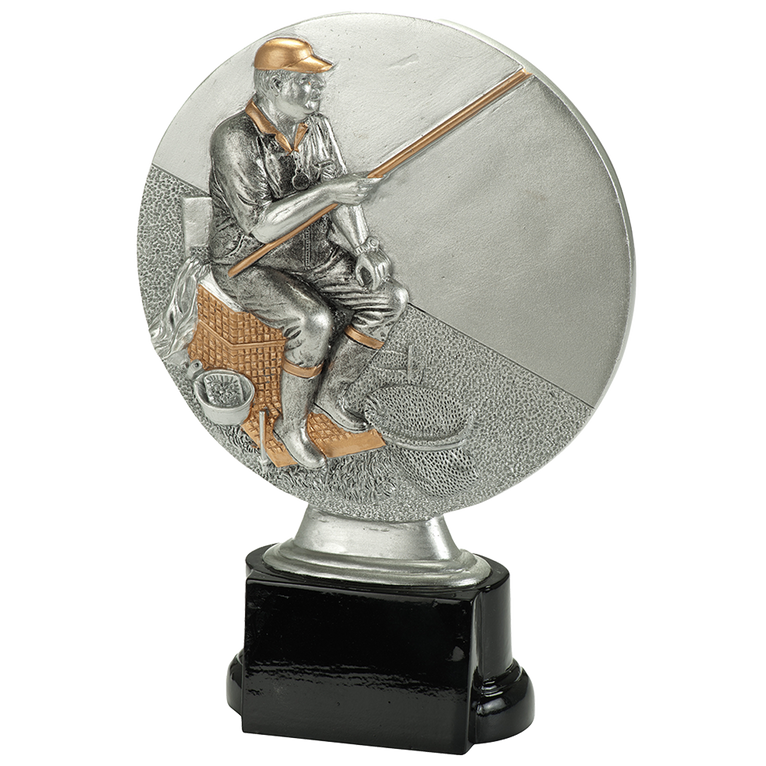 Hengelsport Prijs - RE.094 - Antiek Zilver met Kleuraccent
