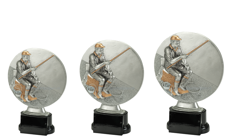 Hengelsport Prijs - RE.094 - Antiek Zilver met Kleuraccent