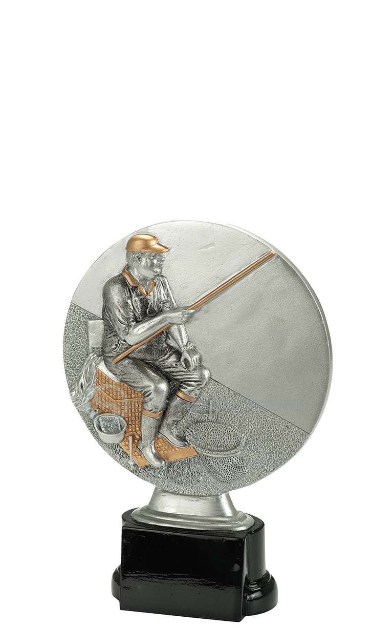 Hengelsport Prijs - RE.094 - Antiek Zilver met Kleuraccent