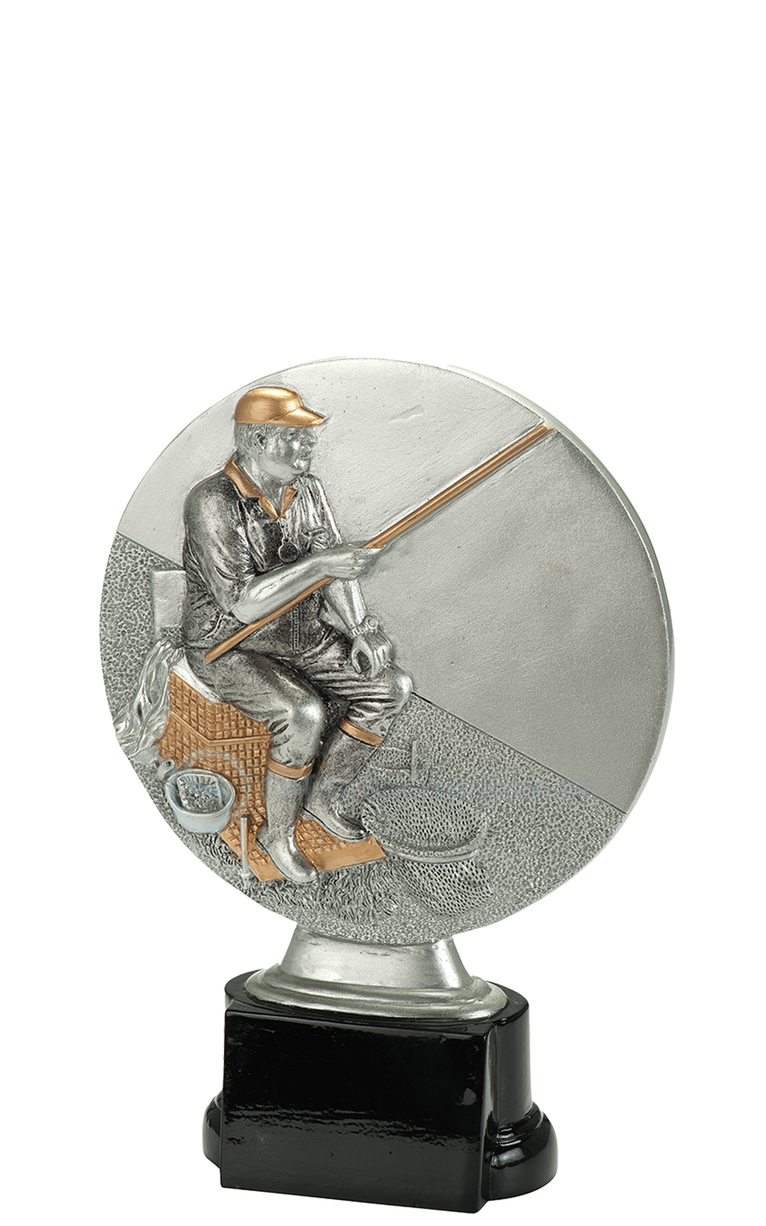 Hengelsport Prijs - RE.094 - Antiek Zilver met Kleuraccent