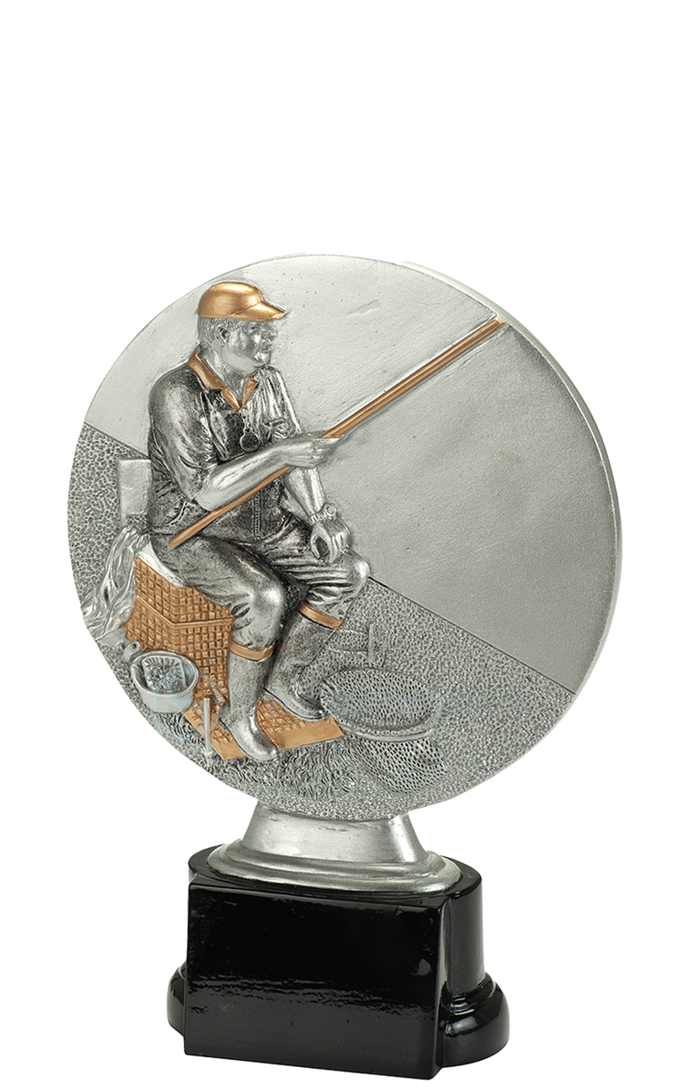 Hengelsport Prijs - RE.094 - Antiek Zilver met Kleuraccent