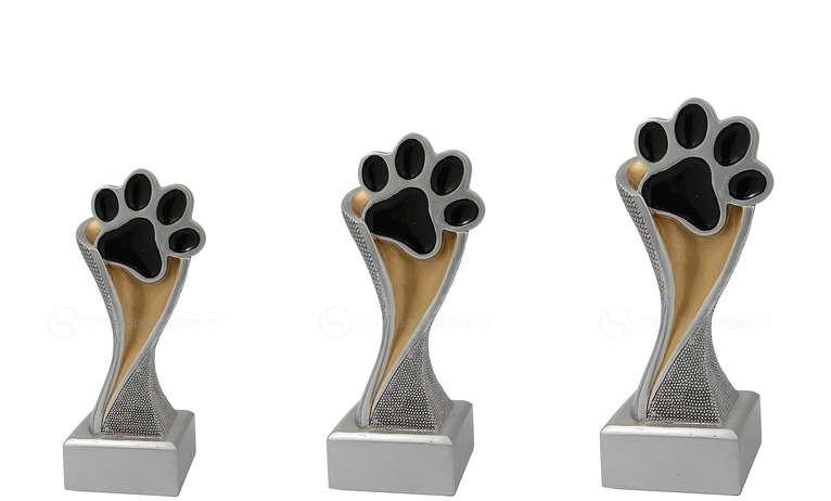 Hondensport Prijs - FG4181-FG4183 - Zilver met Kleuraccent