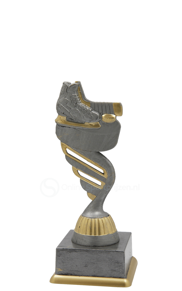IJshockeytrofee - SS1751 - Antiek Zilver / Goud