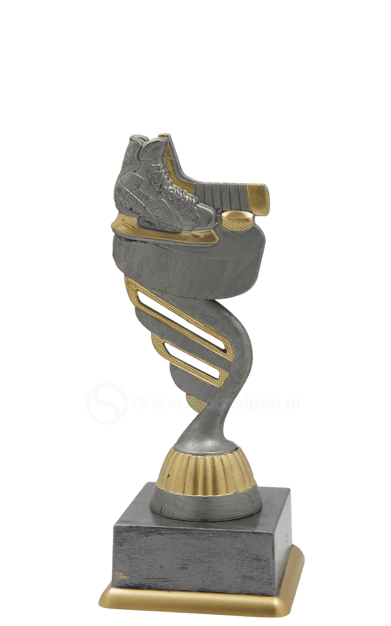IJshockeytrofee - SS1751 - Antiek Zilver / Goud