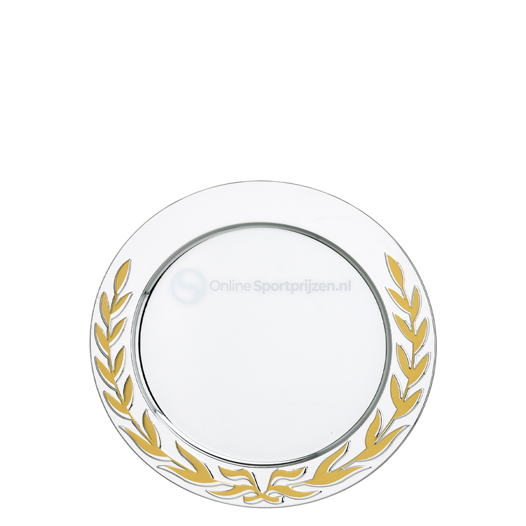 Kampioensschaal met Gouden Krans - 10-20 cm - D311-D314 - Zilver / Goud