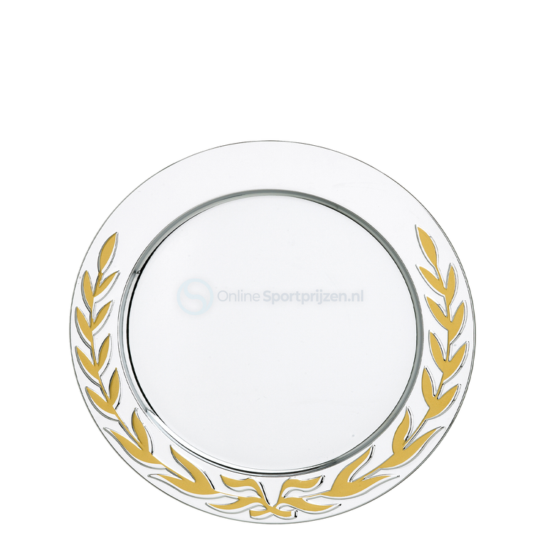 Kampioensschaal met Gouden Krans - 10-20 cm - D311-D314 - Zilver / Goud