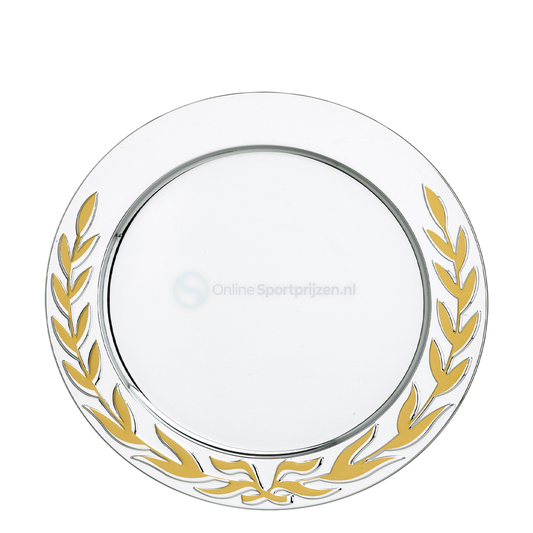 Kampioensschaal met Gouden Krans - 10-20 cm - D311-D314 - Zilver / Goud