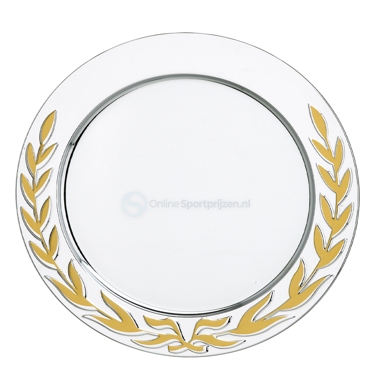 Kampioensschaal met Gouden Krans - 10-20 cm - D311-D314 - Zilver / Goud
