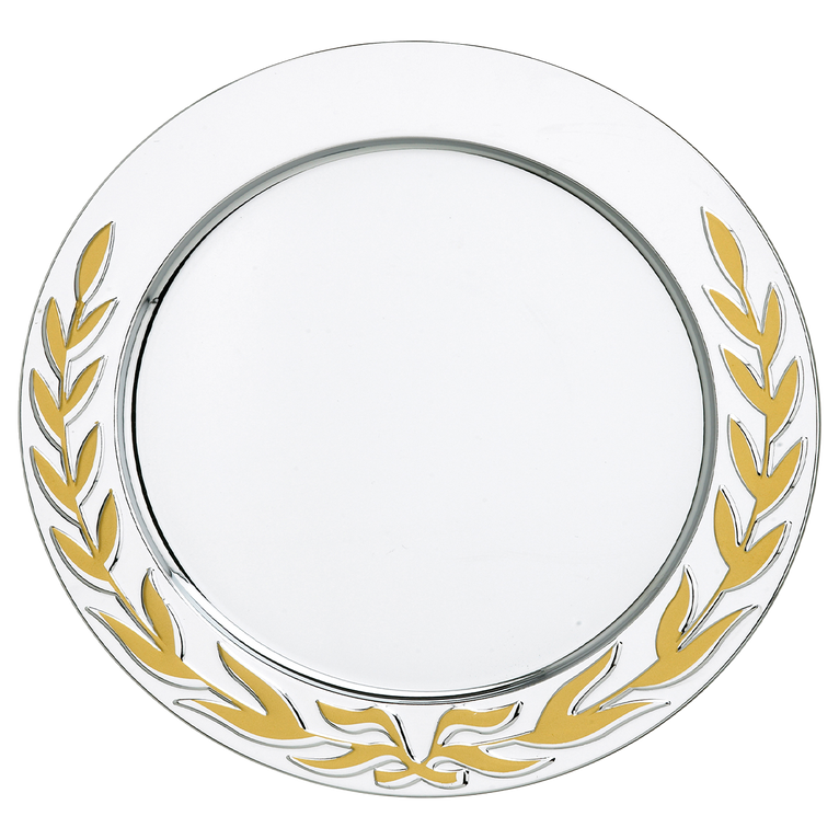 Kampioensschaal met Gouden Krans - 10-20 cm - D311-D314 - Zilver / Goud