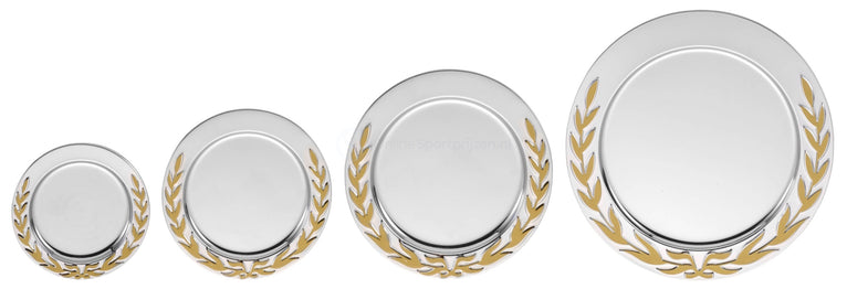 Kampioensschaal met Gouden Krans - 10-20 cm - D311-D314 - Zilver / Goud